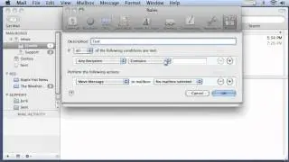 How to setup rules (filters) in Apple Mail
