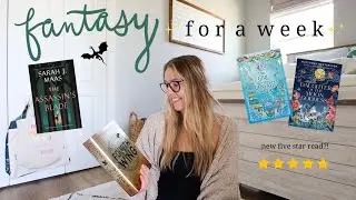 reading fantasy books for a week! | spoiler-free reading vlog