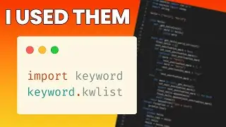 100% of Python Keywords in ONE Hello World Program!