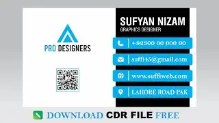Creative Graphic Designer Business Card Design  - Corel Draw
