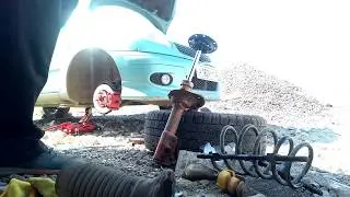 Замена опоры амортизатора на Toyota Vitz/Probox/Funcargo