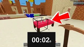 is clicking the bed faster than holding?? [Roblox bedwars]
