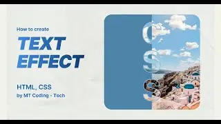 How to create text effect with HTML, CSS?