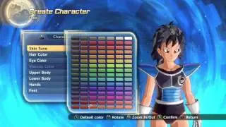 Dragonball Xenoverse 2 Female Saiyan Character Creation
