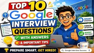 Top 10 Google Interview Questions with Answers and Important Tips