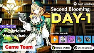 Second Blooming event - DAY - 1 My Name Is Violet - F2P GUIDE - Genshin