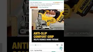 52 % off DEWALT 20V MAX XR Jig Saw, 3,000 Blade Speed, Cordless, Brushless Motor