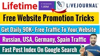 🔥Get 90K+ Free Traffic To Your Website | Free Website Promotion Tricks | Organic Traffic To Website
