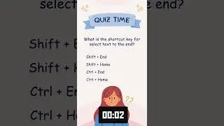 what is the shortcut key for select text to the end?  #shortcutkeys