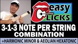 EASY LICKS #8 - 3-1-3 NOTE PER STRING COMBINATION GUITAR LICKS LESSON (2018)