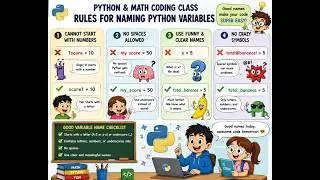 4. Python variable rules, math