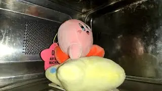 Kirby riding in the microwave (without heating)