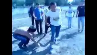Драки и разборки  Кыргыз получил люлей и доволен