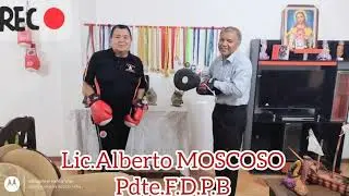 CAÑETE PERÚ🇵🇪/ARTURO MATEO SANEZ Y EL pdte.DE LA FEDERACIÓN DE BOXEO LIC.ALBERTO MOSCOSO GALLEGOS.