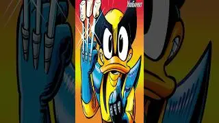 Ahora Mickey Mouse y sus amigos se convierten en superhéroes de Marvel. #shorts