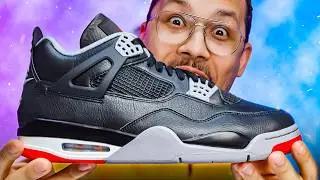 Air Jordan 4 BRED Reimagined Black Cement 2024 SNKRS Shock Drop
