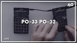 PO-33 K.O! PO-32 teenage engineering \ live performance