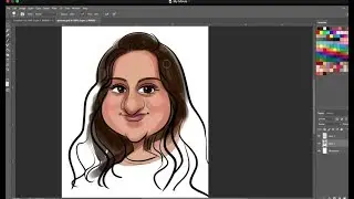 How to Draw a Quick Caricature in 6 minutes in Photoshop (with Wacom MobileStudio Pro)