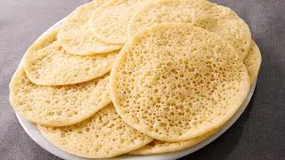 Crepes de los 1000 agujeros (esponjosos y suaves) - Beghrir