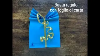 Busta regalo con foglio di carta - fai da te