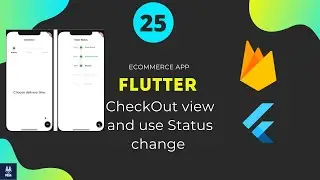 Flutter E Commerce checkOut view and use Status change package   | بالعربي