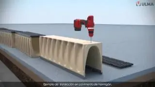 Cómo instalar canales de drenaje prefabricados de hormigón polímero ULMA