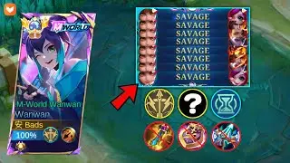 GLOBAL WANWAN NEW BEST EMBLEM AND BUILD 2025!! UNLI-SAVAGE! (no death! no edit/cut gameplay)