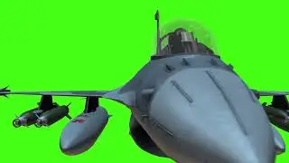 Fighter Jet Greenscreen 