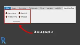 Revit API : Create Stacked Button
