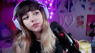 【 BLUE YETI ASMR 】  Random triggers (Brushing, water, tapping)