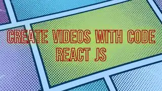 Create Stunning Videos with Code using React JS and Convert to MP4 #react #videos #mp4 #coding
