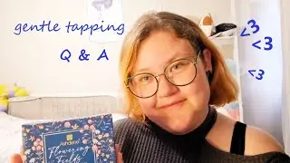ASMR ~ Answering Your Questions! 😍 gentle tapping & soft speaking ~ 1K celebration Q&A
