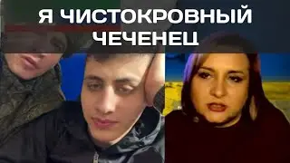 A YOUNG CHECHEN SUPPORTS THE PALESTINIAN PEOPLE. 