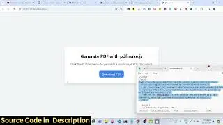 Javascript PDFMake Example to Create PDF From Text & Images in Browser Full Example