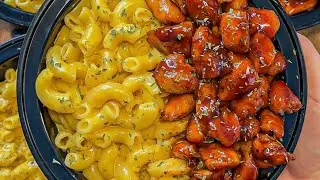 High Protein Honey BBQ Chicken Mac & Cheese 🍗🧀🔥 #highprotein #mealprep #fatloss #lowcalorie