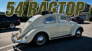 1954 Volkswagen Bug, Original 3 Fold Ragtop