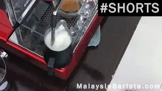 (217) Barista Froth Milk for Latte Art . On Royal Synchro 1 Group 