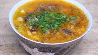 How to Make Easy Rice Carrot Soup Recipe with Beef or Lamb at Home from Scratch