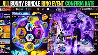 NEW BUNNY BUNDLE EVENT CONFIRM DATE 2025🤯🔥 FREE SPIN BUNNY RING | GALACTIC BUNNY NEW EVENT FREE FIRE