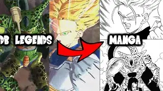 DB Legends Trunks & Cell (First Form) Manga & Anime References