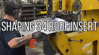 Refining shape on 34 roof insert