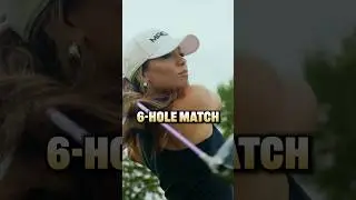 Kyle Berkshire and Cassandra Meyer go head-to-head in a 6-hole match!😳 #golf
