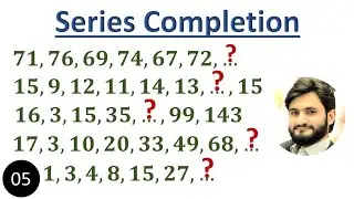Part - 05 | Series Completion Questions | Number Series | Test Preparation | Logical Reasoning |