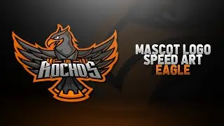 Eagle Mascot Logo // @RochosEsports // SPEED ART #7