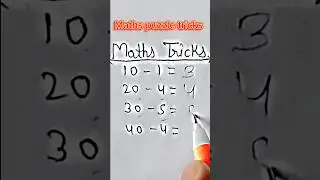 Maths puzzle tricks only genius can solve 💯