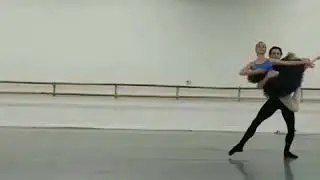 Madison Penney & Slawek Wozniak rehearsal clip of grand pas classique Pas de deux