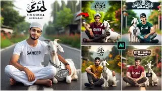 Eid Al Adha Mubark Ai Photo Editing 😍 || Bakra Eid 2024 - Ghaus Editz
