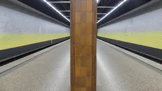 Der U-Bahnhof Therese-Giehse-Allee nach der Sanierung (mit Typ A, Typ C sowie Typ C2)