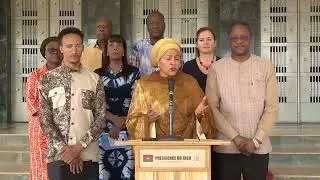 Audience du Président du Faso avec secrétaire générale adjointe ONU