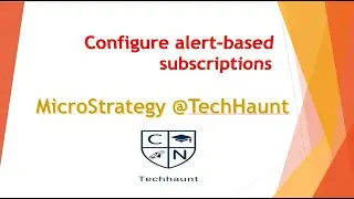 Configure alert-based subscriptions in MicroStrategy
